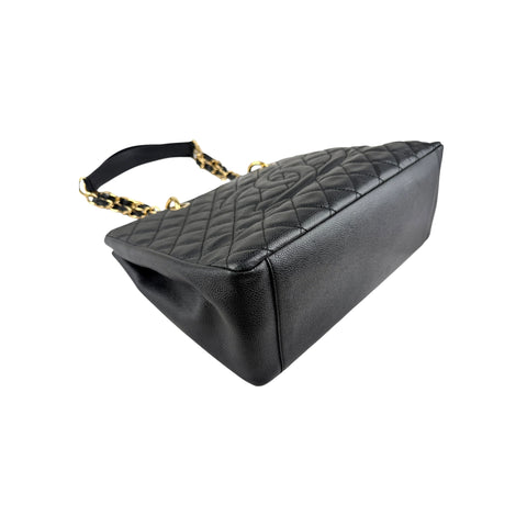 Chanel Grand Shopping Tote black caviar leather