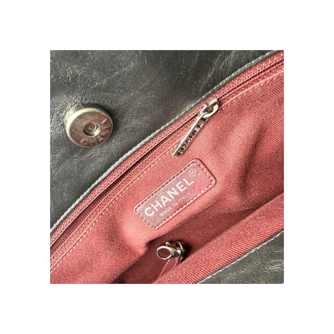 Chanel Portobello Top Handle Bag Quilted Aged Calfskin