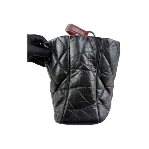 Chanel Portobello Top Handle Bag Quilted Aged Calfskin