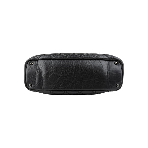 Chanel Portobello Top Handle Bag Quilted Aged Calfskin