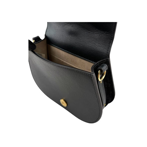 Chloe Black Leather/Suede Small Nile Bracelet Bag