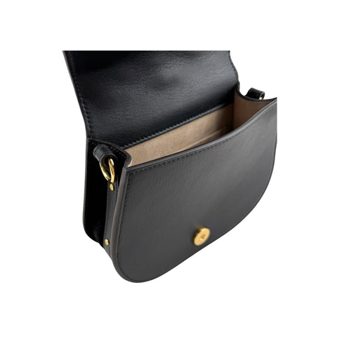 Chloe Black Leather/Suede Small Nile Bracelet Bag