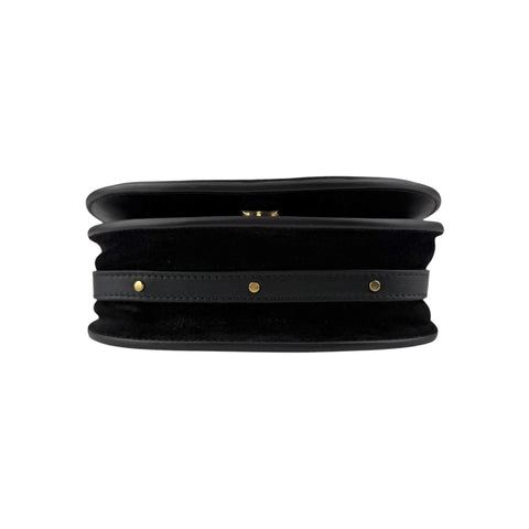 Chloe Black Leather/Suede Small Nile Bracelet Bag