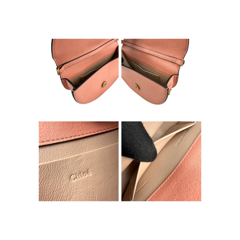 Chloe  Calfskin Nile Bracelet Minaudiere Bag Washed Pink
