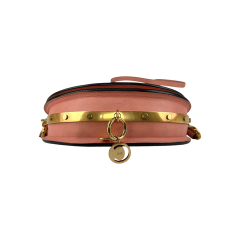 Chloe  Calfskin Nile Bracelet Minaudiere Bag Washed Pink