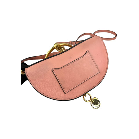 Chloe  Calfskin Nile Bracelet Minaudiere Bag Washed Pink