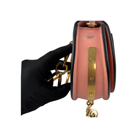 Chloe  Calfskin Nile Bracelet Minaudiere Bag Washed Pink