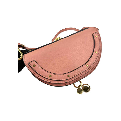 Chloe  Calfskin Nile Bracelet Minaudiere Bag Washed Pink