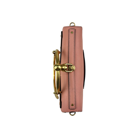 Chloe  Calfskin Nile Bracelet Minaudiere Bag Washed Pink