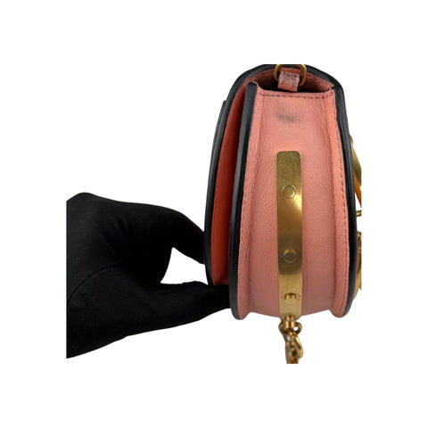 Chloe  Calfskin Nile Bracelet Minaudiere Bag Washed Pink
