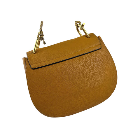 Chloe Camel Leather Drew Shoulder Bag