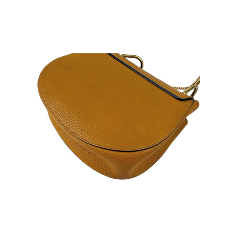 Chloe Camel Leather Drew Shoulder Bag