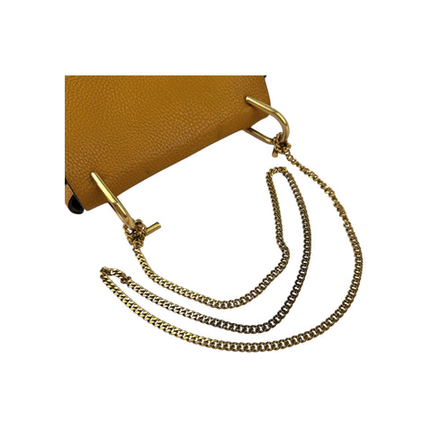 Chloe Camel Leather Drew Shoulder Bag