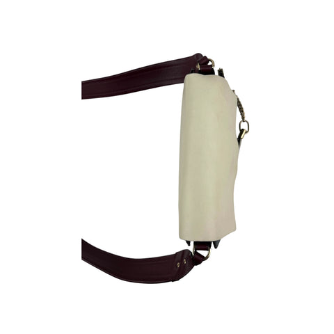 Chloé Chloe Faye Chain Suede Leather Gray Blue Crossbody Bag