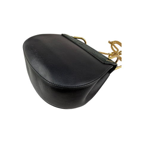 Chloe Drew Studded Leather and Suede Crossbody Bag