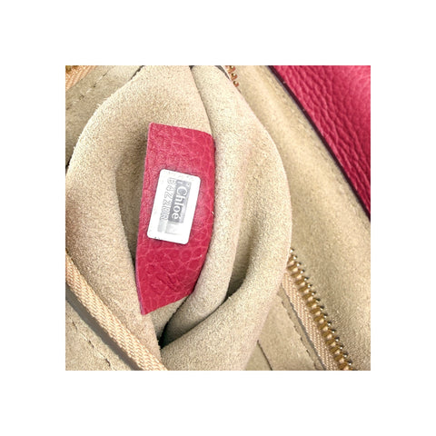 Chloé Pink Leather Faye Shoulder Bag