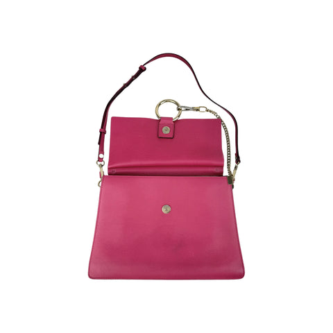 Chloé Pink Leather Faye Shoulder Bag
