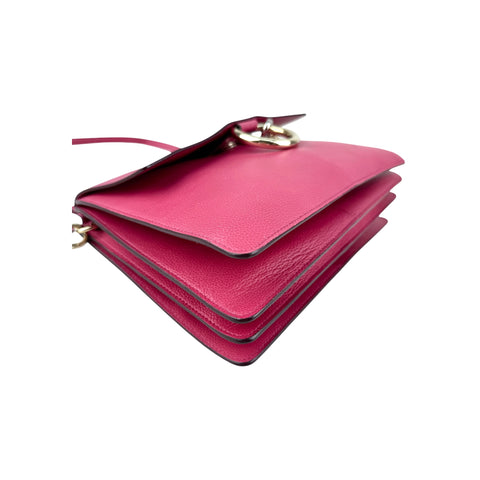 Chloé Pink Leather Faye Shoulder Bag