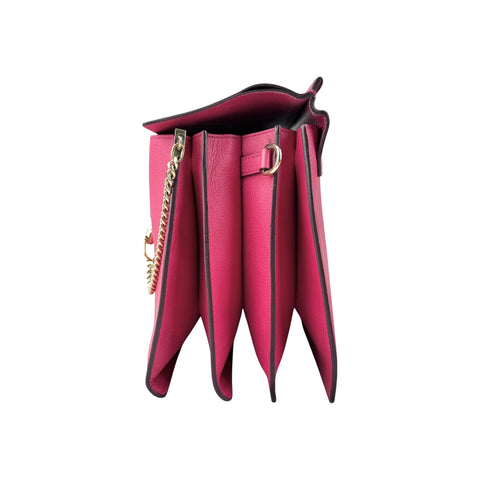 Chloé Pink Leather Faye Shoulder Bag