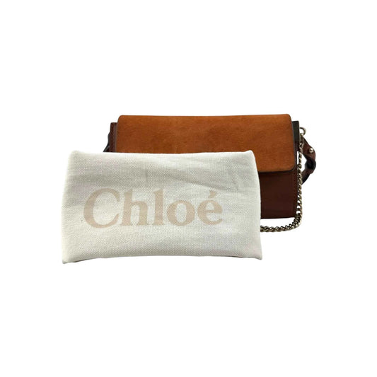 Chloé Shoulder Bag Small Faye Brown Calfskin Leather