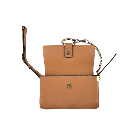 Chloé Shoulder Bag Small Faye Brown Calfskin Leather
