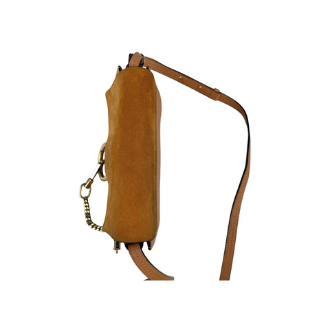 Chloé Shoulder Bag Small Faye Brown Calfskin Leather