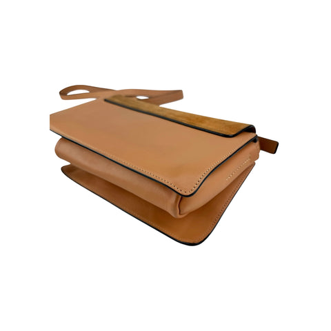 Chloé Shoulder Bag Small Faye Brown Calfskin Leather