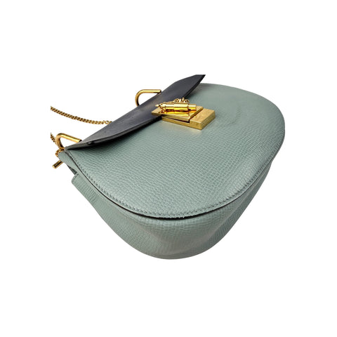Chloe Two Tone Leather Large Drew Shoulder Bag