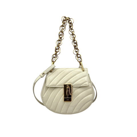 chloe drew bijou quilted shoulder bag front