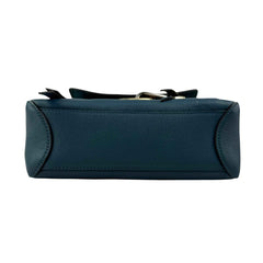 chloe leather faye shoulder bag blue bottom