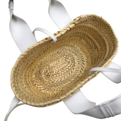 chloe sense raffia tote bag inside