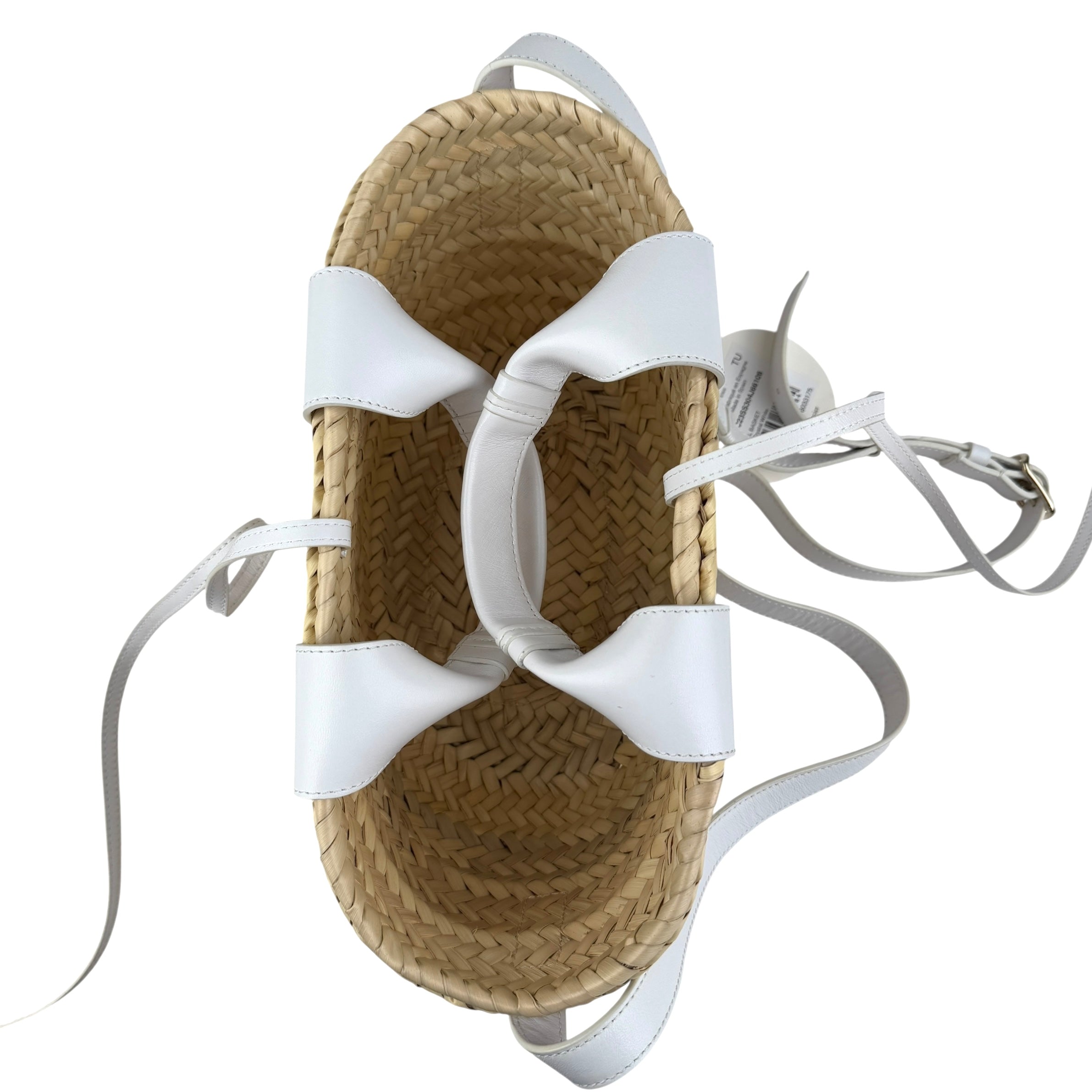 chloe sense raffia tote bag top
