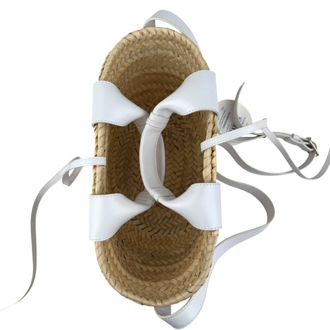 chloe sense raffia tote bag top
