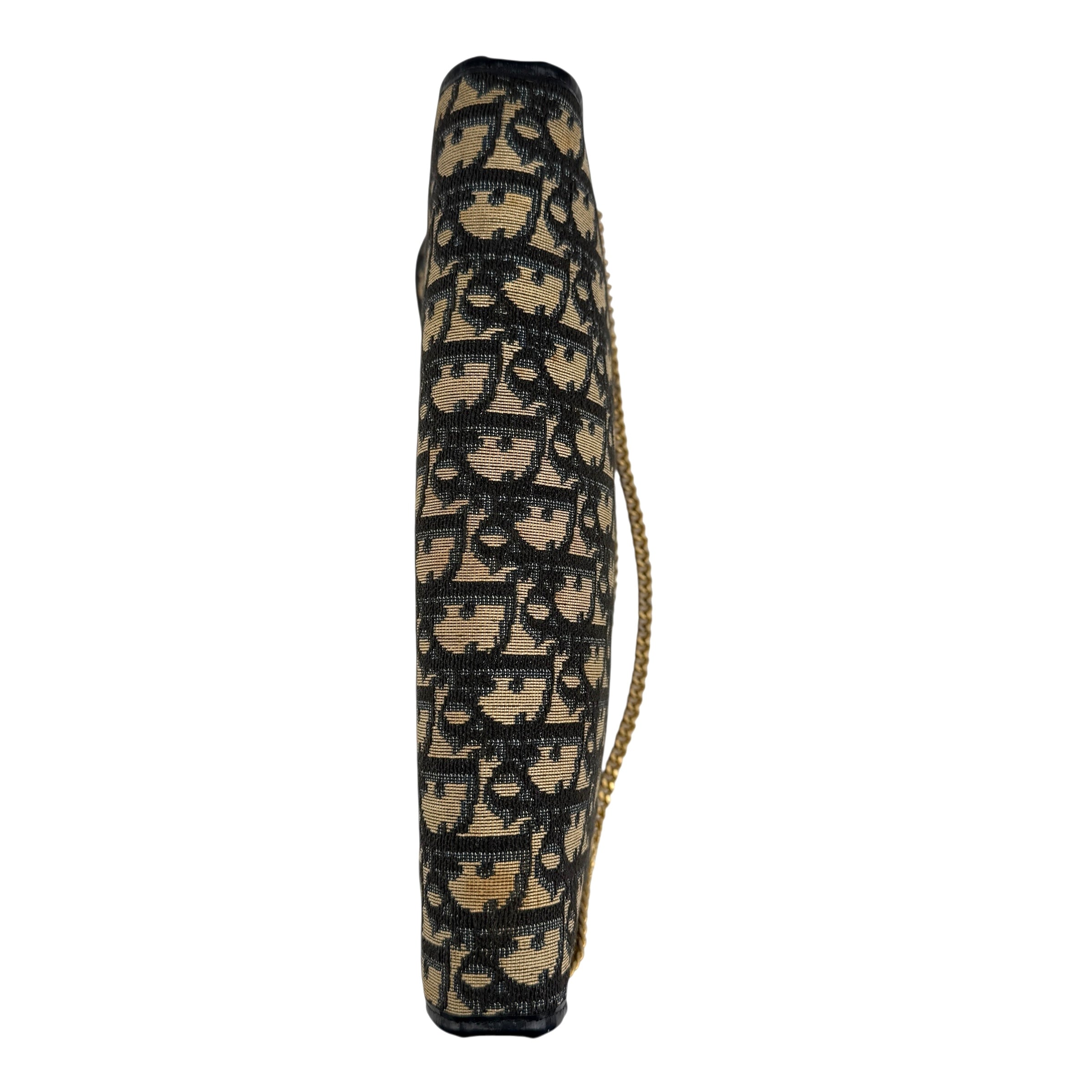 christian dior oblique jacquard chain handbag top