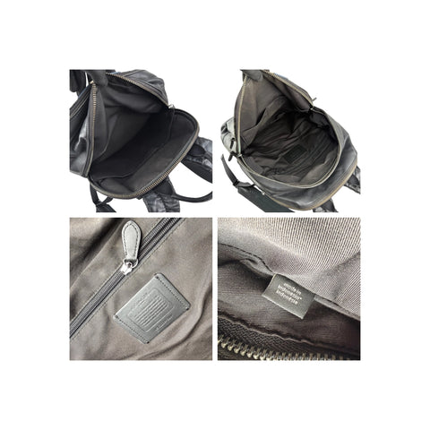 Coach Men's Black West Backpack With Varsity Stripe