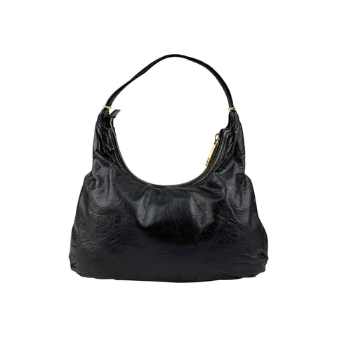 Fendi Leather Unzipped Hobo