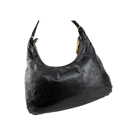 Fendi Leather Unzipped Hobo