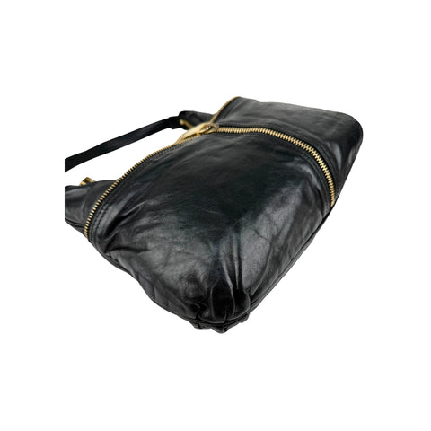 Fendi Leather Unzipped Hobo