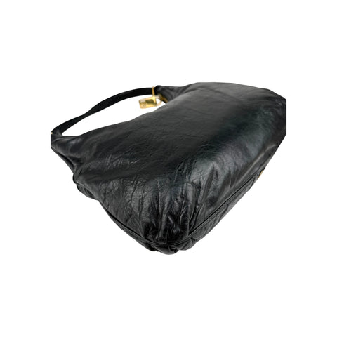 Fendi Leather Unzipped Hobo
