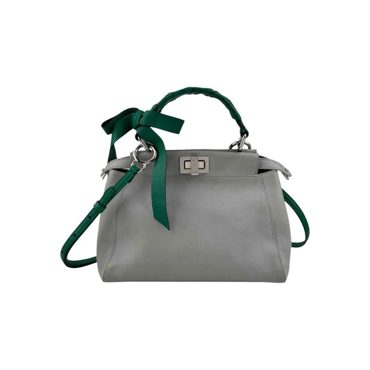 Fendi Mini Peekaboo Green Grey