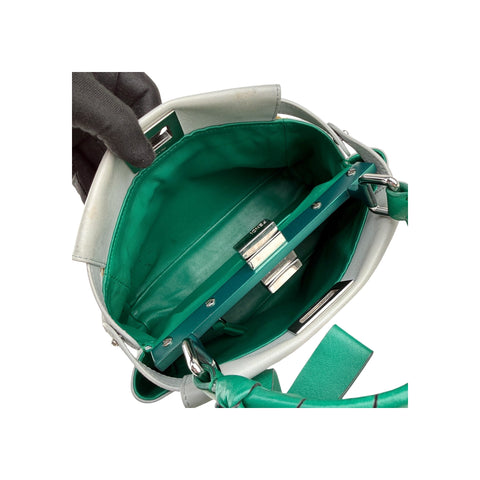 Fendi Mini Peekaboo Green Grey