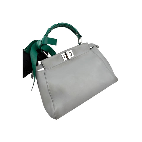 Fendi Mini Peekaboo Green Grey
