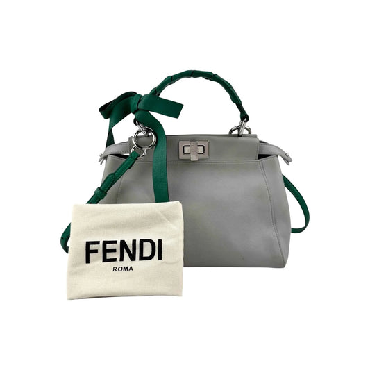 Fendi Mini Peekaboo Green Grey
