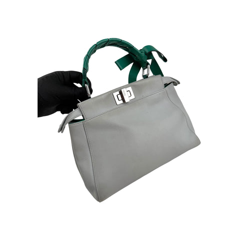Fendi Mini Peekaboo Green Grey