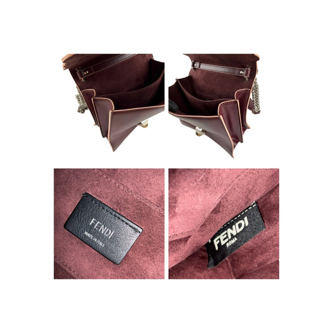 Fendi Scalloped Studded Liberty Kan I Bag