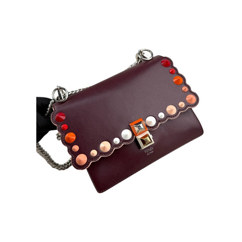 Fendi Scalloped Studded Liberty Kan I Bag