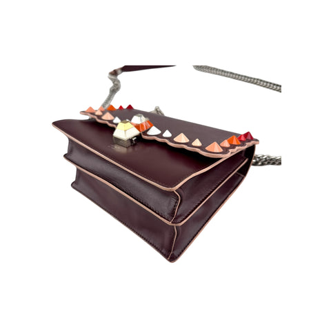 Fendi Scalloped Studded Liberty Kan I Bag