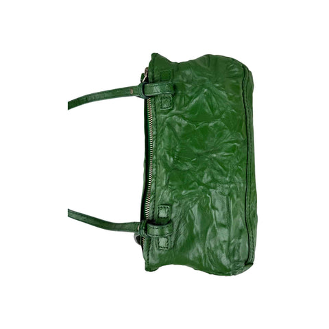 Givenchy Green Wrinkled Sheepskin Leather Mini Pandora Bag