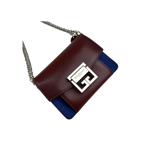 Givenchy Limited Edition Leather/Suede GV3 Small Crossbody Bag