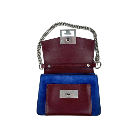 Givenchy Limited Edition Leather/Suede GV3 Small Crossbody Bag